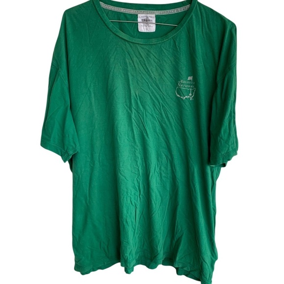 Augusta National Golf Club Red Jacket Tag Members Only Tee Shirt Green Mens L - Picture 2 of 4